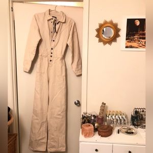 TALL Boho Rockstar Cotton Retro 70’s Utility Suit Jumpsuit Boilersuit